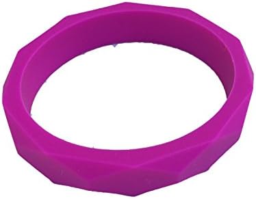 SillyMunk TM Silicone Teething Nursing Bracelets- Bangles (Pink)
