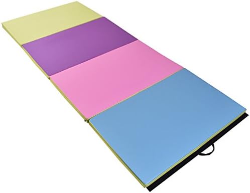 NEW folding excersize mat Gymnastics Mat Folding PU Panel Gym Fitness Exercise Multi-Colors 4'x10'x2"