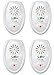 Star Ultrasonic Pest Repeller - 4 Pack - Pest Control Repellent - Effectively Reject Roaches, Spiders, Mosquitoes, Rodents, Ants, And Other Insects.