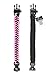Paracord Bracelet K2-Peak – Survival Bracelets with Embedded Compass Whistle EDC Hiking Gear- Camping Gear Survival Gear Emergency Kit (Black/Pink Adjustable)