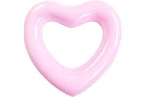 OLNIEZZL Pool Floats Adult Heart Swimming Rings Inflatable Rafts Pool Floaties Accessories Lake Water Floats Kids Beach Toys Pool Party Games for Toddlers