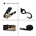 YITAMOTOR Ratchet Tie Down Straps (4 Pack) 1 in x 15 ft 1,823lb Break Strength- Cambuckle Alternative- Heavy Duty Tiedowns with Vinyl-Coated S Hooks- Best for Securing Cargo, Moving Truck, Trailer