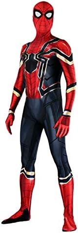 Heroscostume Iron Spider Classical Design Spandex Lycra Fullbody Zentai Halloween Cosplay Costume for Male and Kids