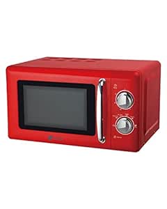 Artrom MM-720RML - Microondas retro, 700 W, color rojo