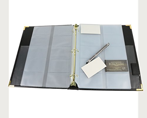 Bailey Card Holder For Business Cards, Business card Book, Business Card Pages, Business Card Organizer, Business Card Binder, Business Card Holder