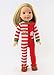 American Fashion World Santa’s Little Helper Onesie for 14-Inch Dolls | Premium Quality & Trendy Design | Dolls Clothes | Outfit Fashions for Dolls for Popular Brands