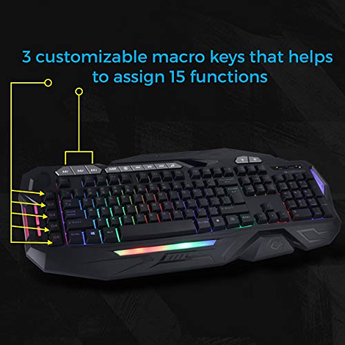 Zebronics ZebMagnus USB Gaming Keyboard with LED Lights