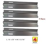 Vicool Stainless Steel Heat Plate Replacement for Select Gas Grill Models By BBQ Grillware, Jenn-air and Other, hy92411 (4-pack)
