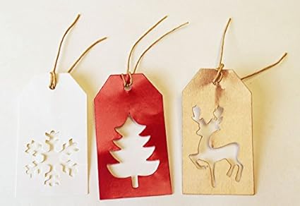 Card And Party Store Etichette Natalizie Per Pacchi Regalo Con Cordino Scritte In Inglese Confezione Da 20 Amazon It Cancelleria E Prodotti Per Ufficio