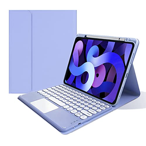 kaitesi Keyboard Case for iPad A16 (11th Gen 11" 2025)/ iPad 10th Generation 2022 10.9" Case with Touchpad Detachable Keyboard Slim Leather Folio Smart Cover (Purple) at Amazon
