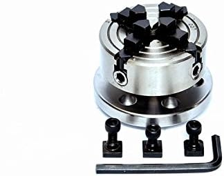 4 Jaw small independent Chuck 70 mm with Backplate for 3" and 4" Rotary Tables (1)