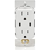 Leviton USB Dual Type-C Receptacle, 15 Amp, Tamper-Resistant, T5636-00W, White