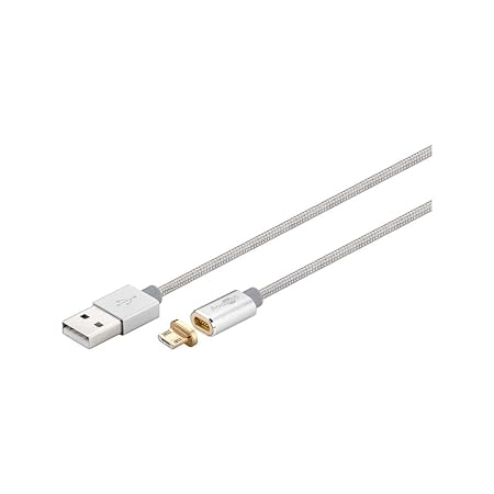Goobay Magnetisches Micro USB Ladekabel Datenkabel 1,2 m