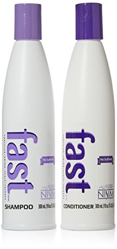 Nisim F.A.S.T Fortified Amino Scalp Therapy 2 Pack - No Sulfates : Shampoo 300ml + Conditioner 300ml 2pcs