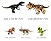 MyElegantMoments Dinosaur Toys, Dinosaur Building Block Figures Toys 2 Large 4 Mini, Dinosaur Building Blocks for Toddler Movable Feet Hands Jaws, T Rex Triceratops Velociraptor