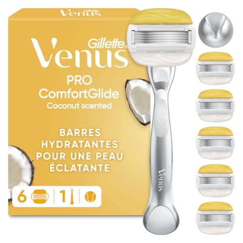 Rasoir Femme Pro ComfortGlide Parfum Noix de Coco, 6 Lames