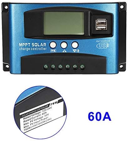 Soulitem 40A-100A MPPT Solar Panel Regulator Charge Controller 12V/24V Auto Focus Tracking Device