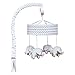 Grey Elephant Crib Mobile - Baby Mobile for Crib - Musical Crib Mobile - Fun Whimsical Musical Mobile for Cribs - Rotating Nursery Mobile for Crib - Baby Crib Mobile for Boys and Girls