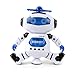 DeXop Kids Electronic Robot Dancing Robot Smart Space Robot Astronaut Music Light Toy (Blue)