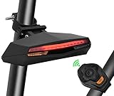 Bike Tail Light, RainGood LED Cycle Rear Light Intelligent Bicycle Rear Lights Wireless Remote Control Bike Back Light with Turn Signal Indicator