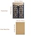 WISHMADE Hosmsua 50PCS 5x7 Inch Navy Blue Wedding Invitations Kit with Envelope Laser Cut Door Flora Invitation for Engagement Bridal Shower Wedding Quinceanera Invite (Navy Blue and Gold)