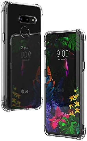 Redluckstar LG G8 ThinQ Case Cover, [Reinforced Corners] Ultra Slim Clear TPU Soft Silicone Bumper Anti-Scratch Shockproof Thin Fit Back Case for LG G8 ThinQ -Transparent