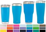 Simple Modern 30oz Cruiser Tumbler - Vacuum Insulated Double-Walled 18/8 Stainless Steel Hydro Travel Mug - Powder Coated Coffee Cup Flask - Sky Blue