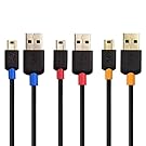 Cable Matters 3-Pack USB to Mini USB Cable (Mini USB to USB 2.0 Cable) in Black 3 Feet - Available 3FT - 15FT in Length
