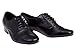 BeiBestCoat Men's Classic Lace-up Leather Dance Shoes Modern, Black, Size 10.5