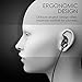 in-Ear Earbud Headphones, LEVIN Ergonomic Comfort-Fit Stereo Headset, Wired Control Cable Clip Noise-isolating Earphones with Mic