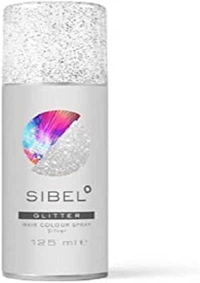 Sibel Glitter Hair Colour Spray Silver Temporary Metallic Party Fancy Dress