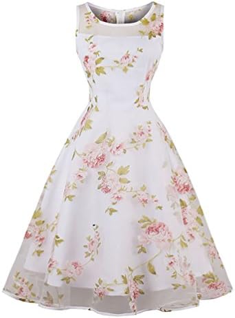 Milada Vintage Dresses 1970 Style Peony Flower Printed Size M