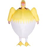 Bodysocks - Inflatable Chick Blow Up Fatsuit Animal Farm Adult Fancy Dress Costume