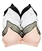 Barbra Lingerie Big Girls Bras for Teen Girl Wireless Molded Padded Juniors Training Bra 5 Pack (36A)