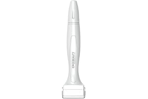 Koi Beauty Professional Derma Stamp, Adjustable Microneedle Stamp Microneedling Pen Stamp Derma Manual Pen, 140 Micro Needling Stamp Roller for Men Women - White