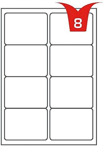 Multi-Purpose A4 White Self-Adhesive Labels - Die Cut 99.1 x 67.7mm - 8 Labels per Sheet - 100 Sheets per box/800 Labels per Pack - Image 4
