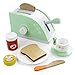 Wood Eats! Pop-Up Toaster Playset with Butter, Jam, and Coffee Cup (10pcs.) by Imagination Generation