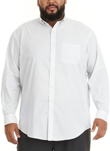 Van Heusen Men's Big and Tall Wrinkle Free Poplin Long Sleeve