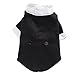 Kuoser Dog Tuxedo,Dog Wedding Suit with Bow Tie Formal Dogs Tux Pet Wedding Party Birthday Costume,Doggy Valentines Christmas Halloween Graduation Outfit Cosplay for Small Medium Large Dogs,Black L