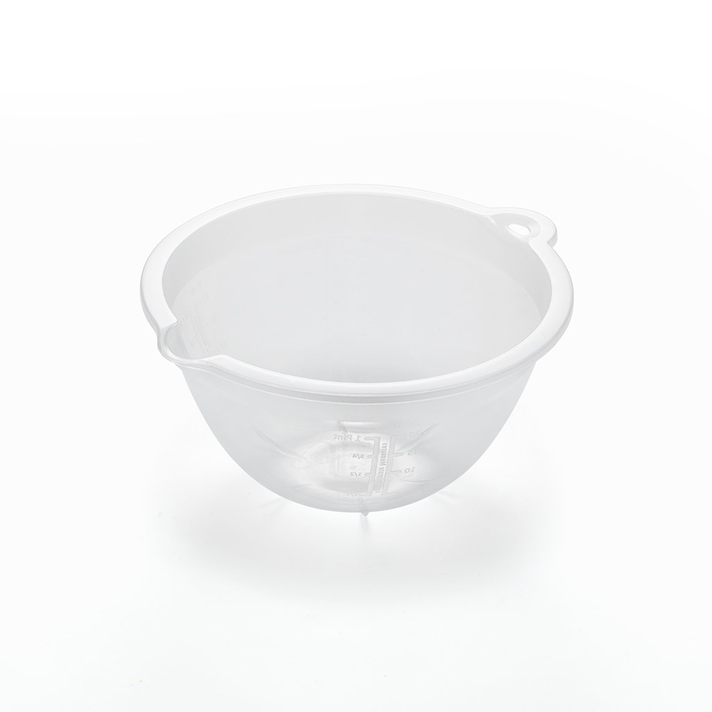 Addis Small Plastic Mixing Bowl, Transparent, 700 ml