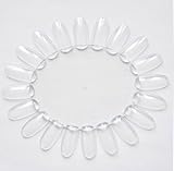 Nail Art Color Polish Display 20 Tips Wheel , Lot of 10 Clear Wheels