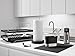 KOHLER KOHG9 6378-0 Kitchen Dish Brush Holder, Sink Caddy, Silicone and Stainless Steel, White