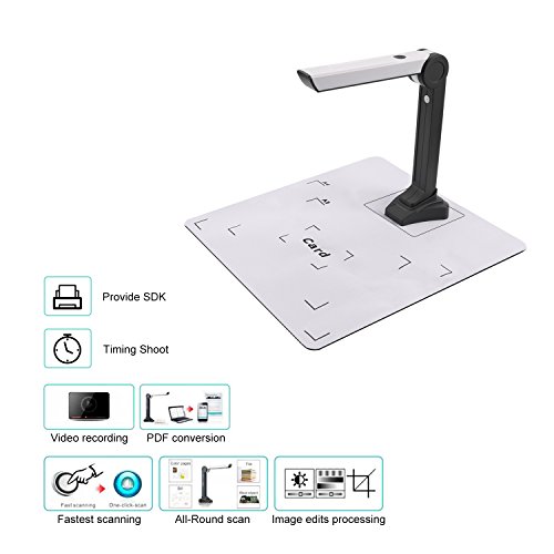 Eloam Mini Document Camera Scanner S200L ,OCR,Time Shooting,Video Recording for Office,Education Presentation Solution