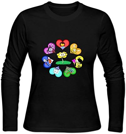 Blacksoul Women's Cute Game Undertale All Characters Sans T-Shirts Cotton M Black