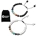 Chakra & Lava Rock Stones - Essential Oil Diffuser Bracelets - Aromatherapy Anxiety Self Confidence Meditation Relax Healing Grounding Reiki Genuine - Also Suitable as Distance Bracelets for Couples
