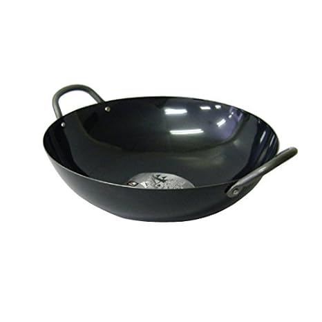 Los profesionales de hierro puro mango wok 45 cm ND-2085: Amazon.es: Hogar