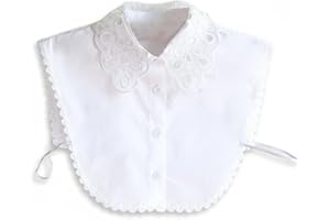 ForuMall Women Blouses Fake Collar Half Shirt Detachable False Collar White