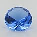 H-M SHOP Mother's Day Special: Blue Glass Crystal Diamond Shaped Paperweight 2.25