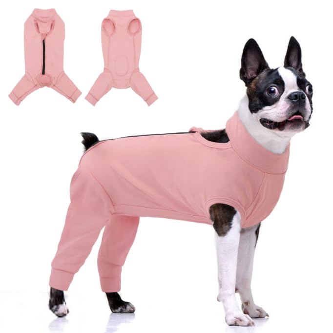 Photo 1 of KOESON Dog Recovery Suit Hind Leg, Recovery Sleeve for Female Male Dogs, Pet Leg Sleeve to Stop Licking, Pet Rear Leg Wound Cover, Dog Spay Onesie for Wound Heal Care