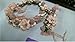 Anleolife Fake Craft Foam Flower Crown Headbands For Wedding Adjustable Ribbon Maternity Photos Wristband for Newborn Shoot Wrist Band Set 2pcs/lot (coffee)